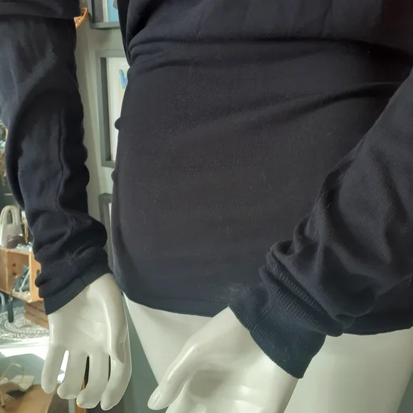 Nwt Zara Silk/Cotton Blend Tie Waist Sweater - Picture 4 of 15